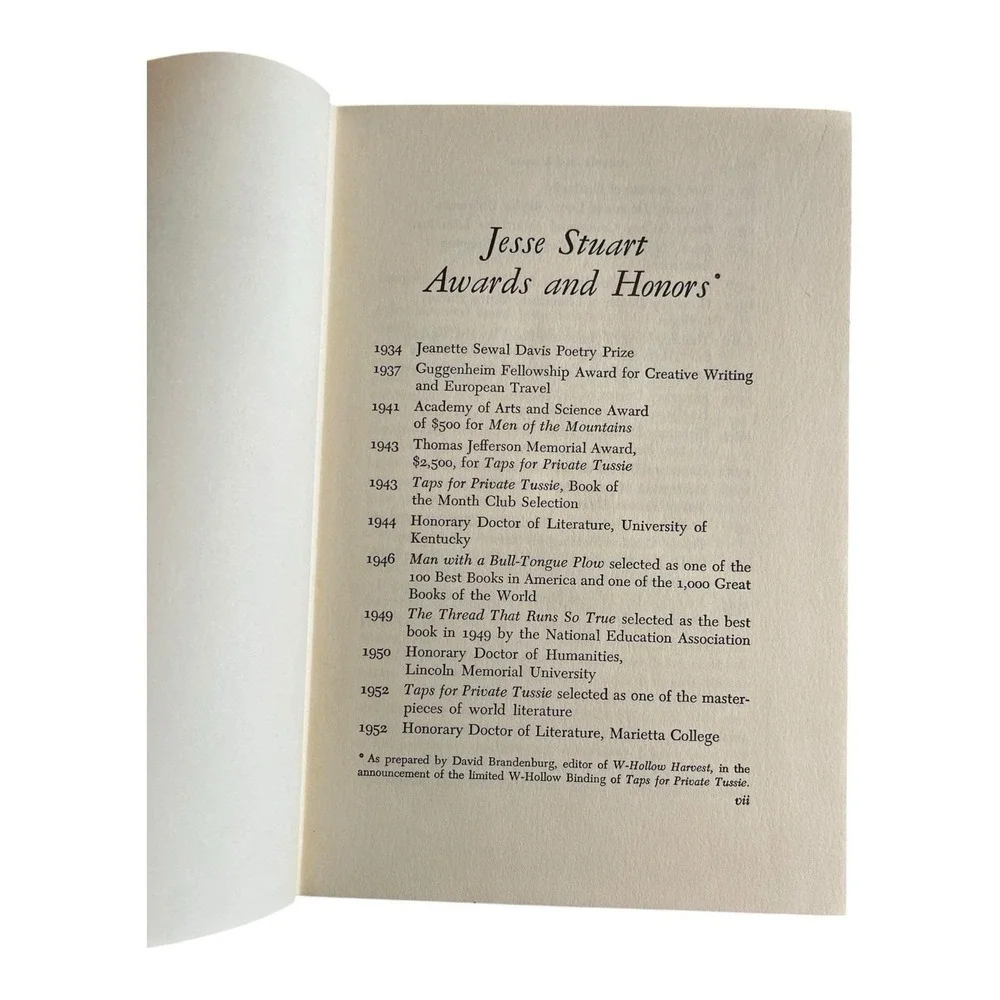1st Edition 1968 Ex Lib Jesse Stuart's Kentucky By Mary Washington Clarke VTG KY